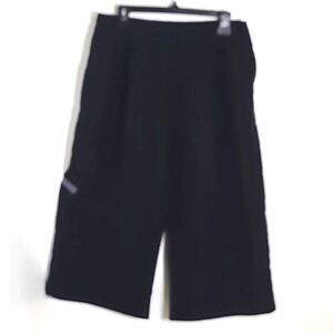 AmzPlus Black Wide-leg Dress Ankle Pants, Size XXL